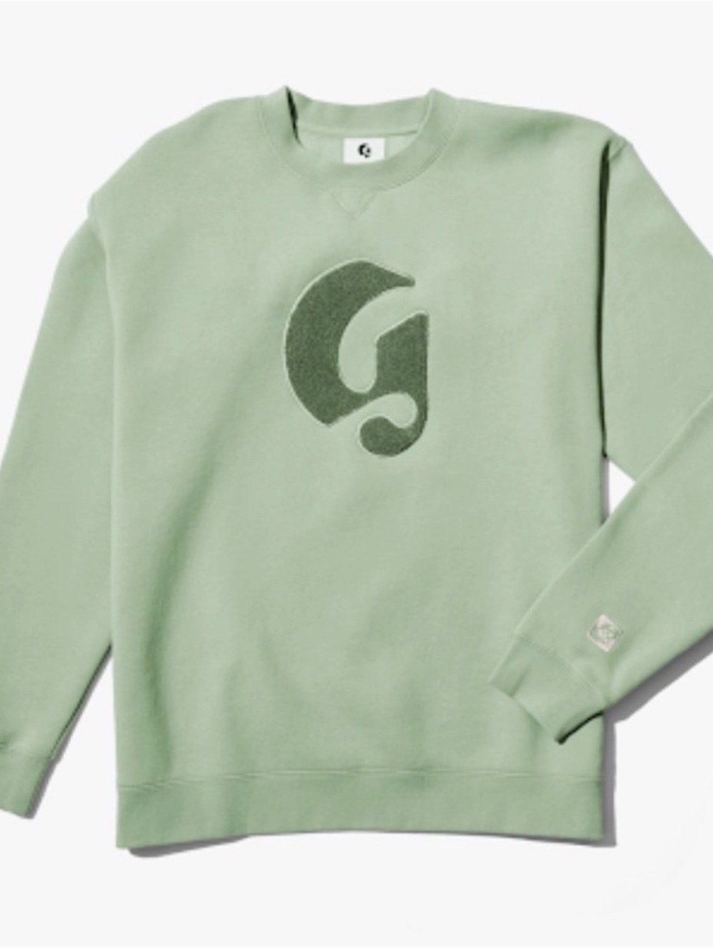 Glossier Boston Exclusive Sage Green Crewneck Sweater